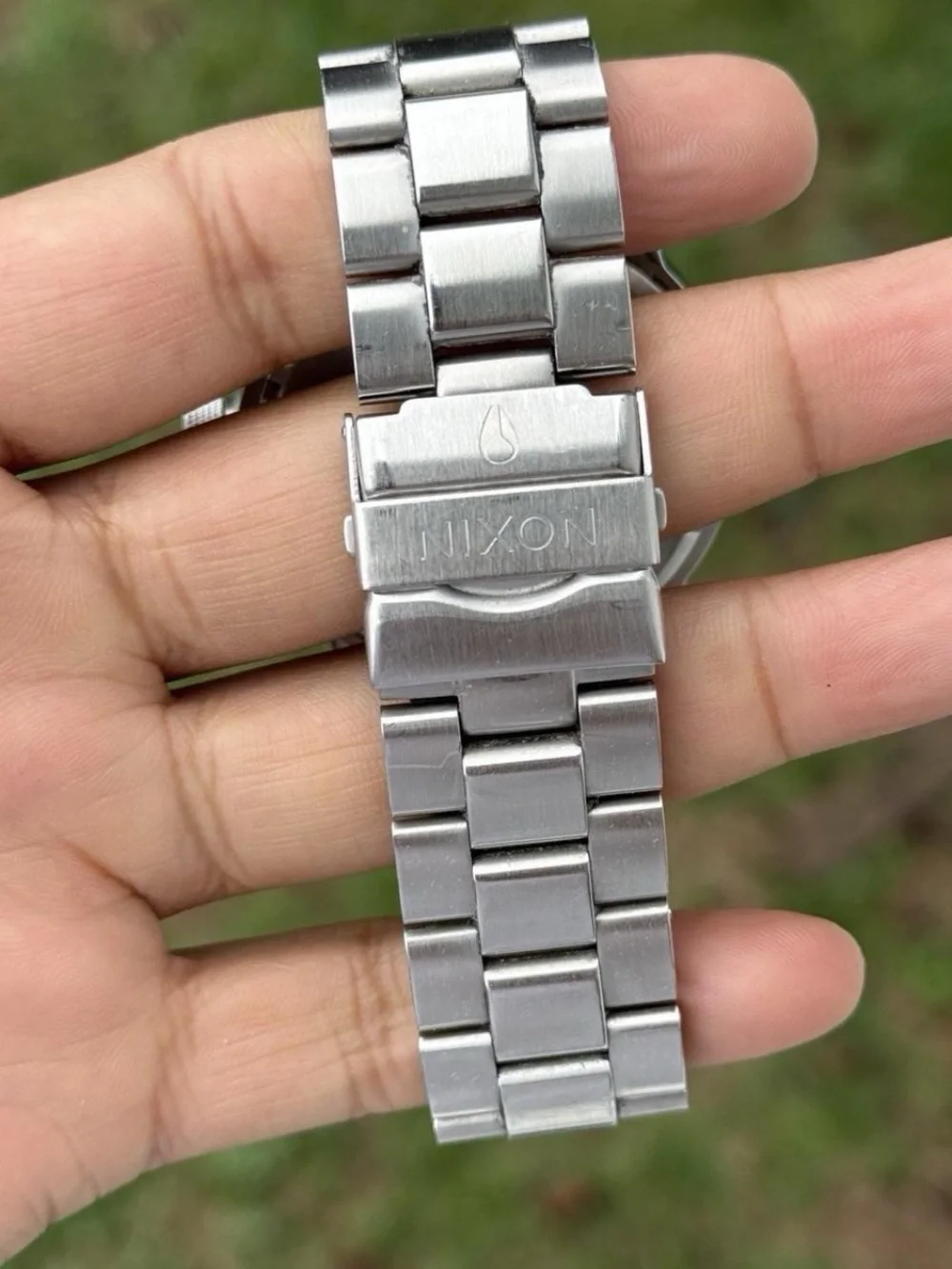 Nixon Silver Stainless Steel Watch with Black Dial - Picture 3 of 5